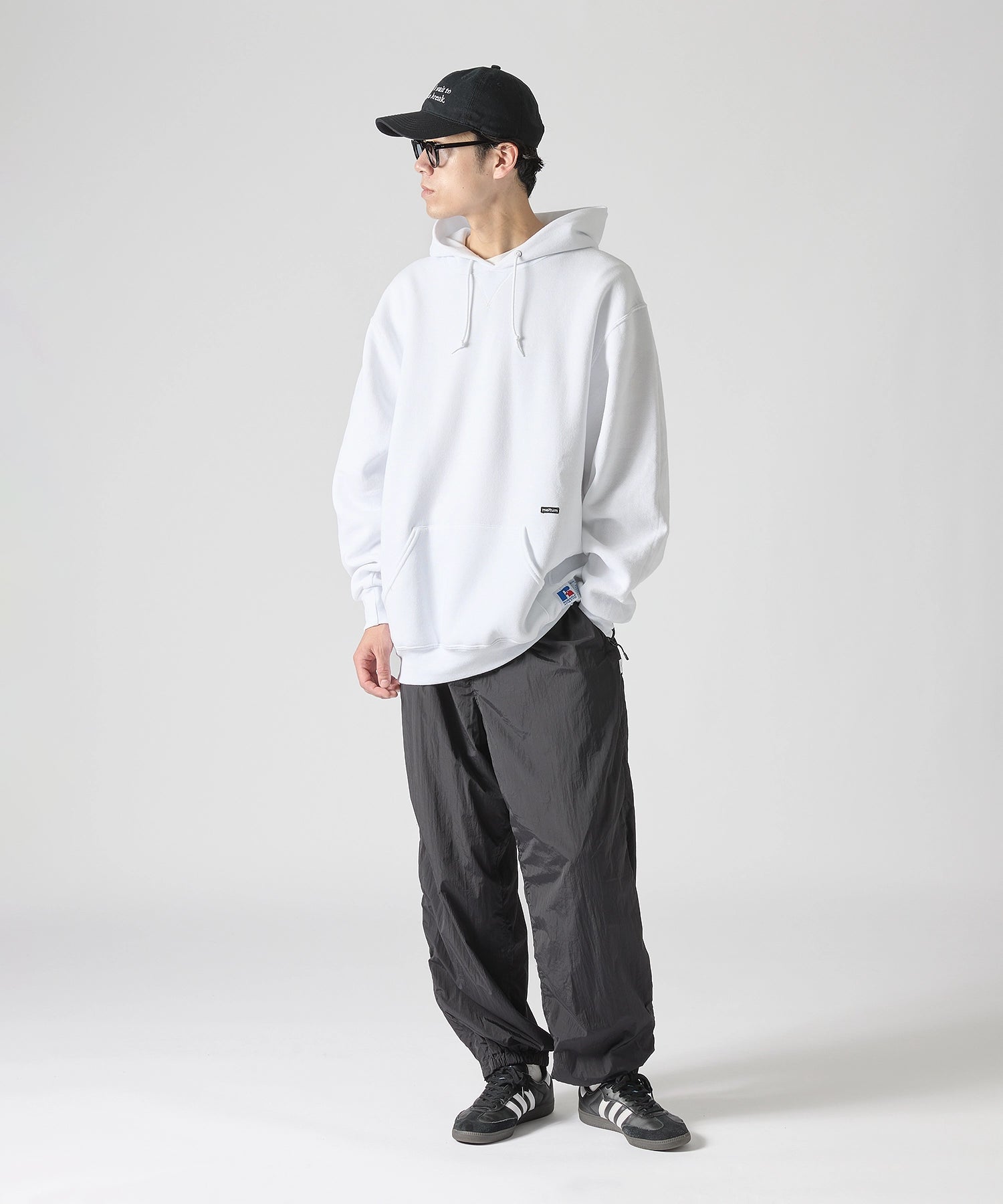 ×RUSSELL ATHLETIC STANDARD SWEAT HOODIE【WHITE】