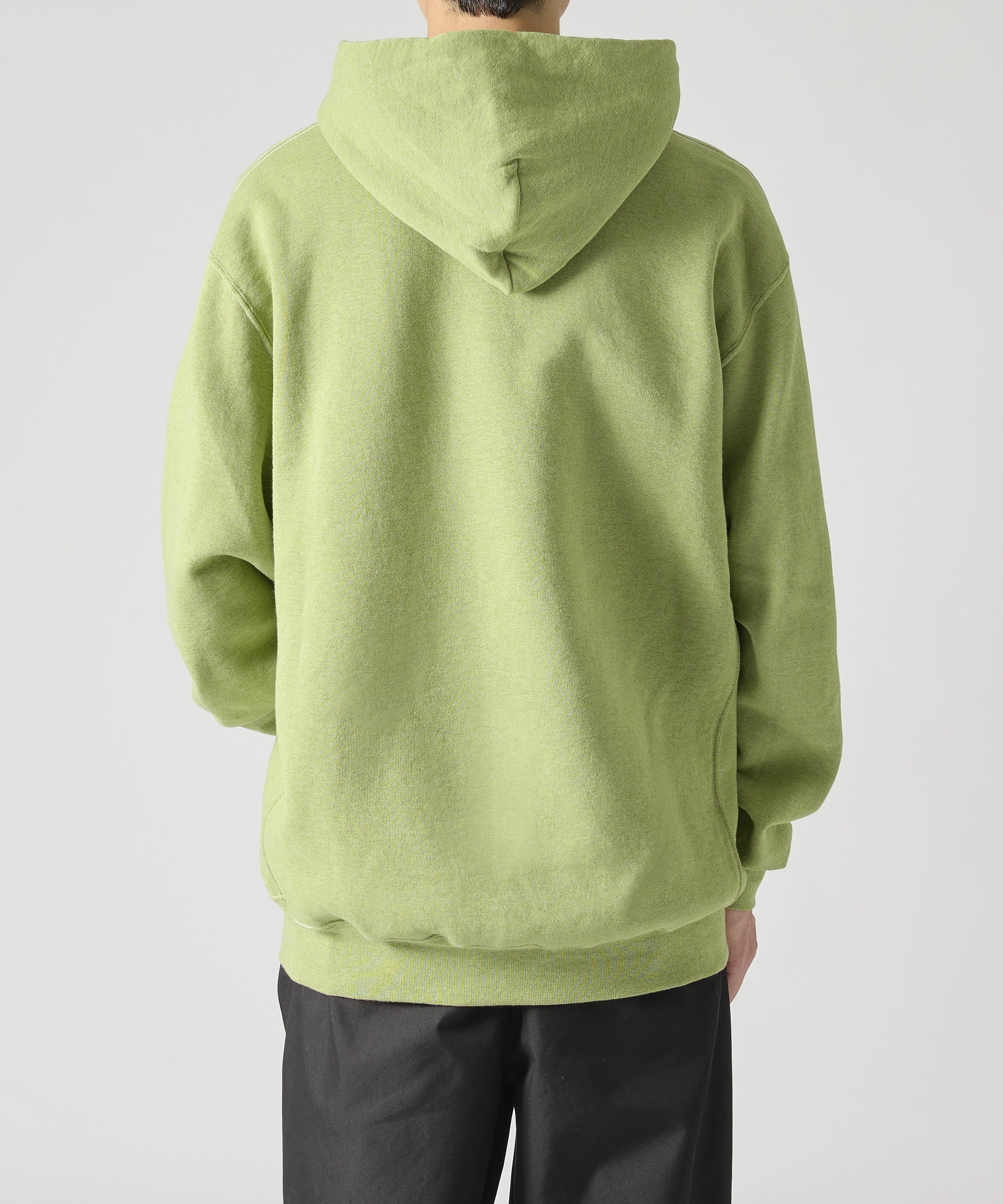 ×RUSSELL ATHLETIC STANDARD SWEAT HOODIE OVERDYE【GREEN】