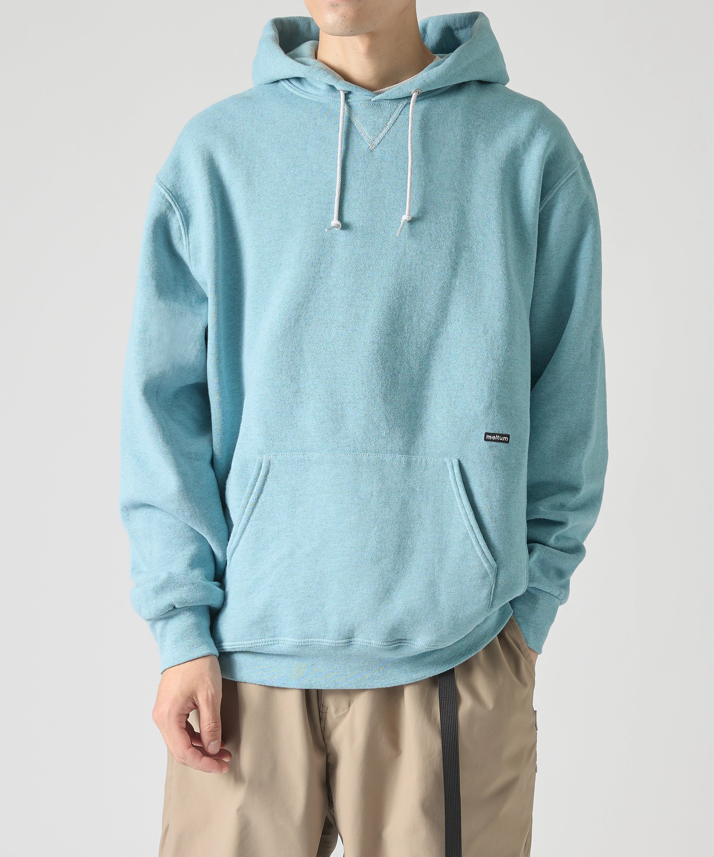 ×RUSSELL ATHLETIC STANDARD SWEAT HOODIE OVERDYE【SAX】