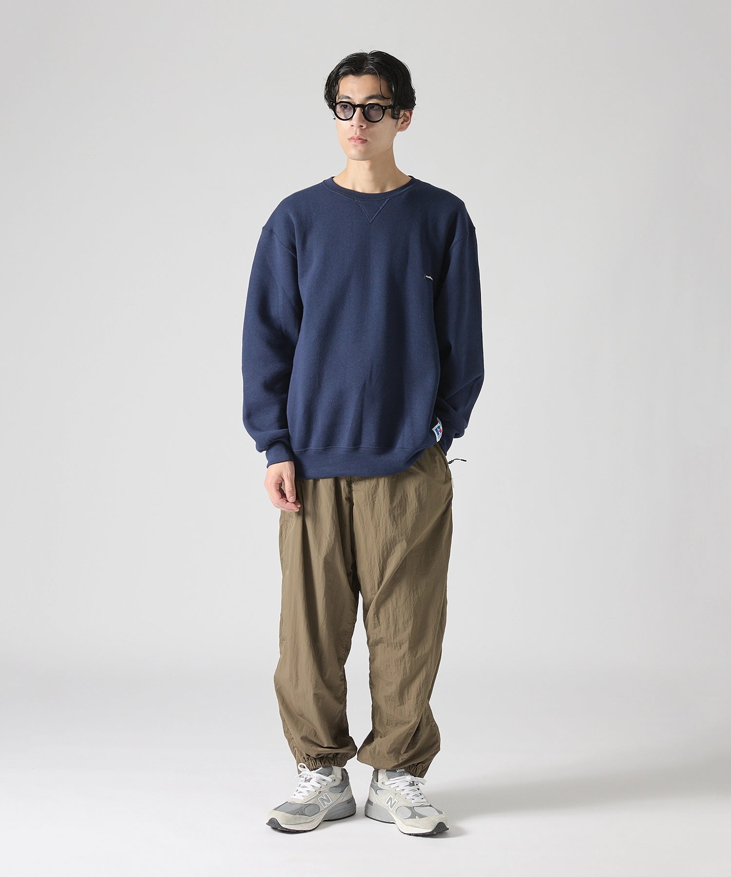 ×RUSSELL ATHLETIC STANDARD CREWNECK SWEAT【NAVY】