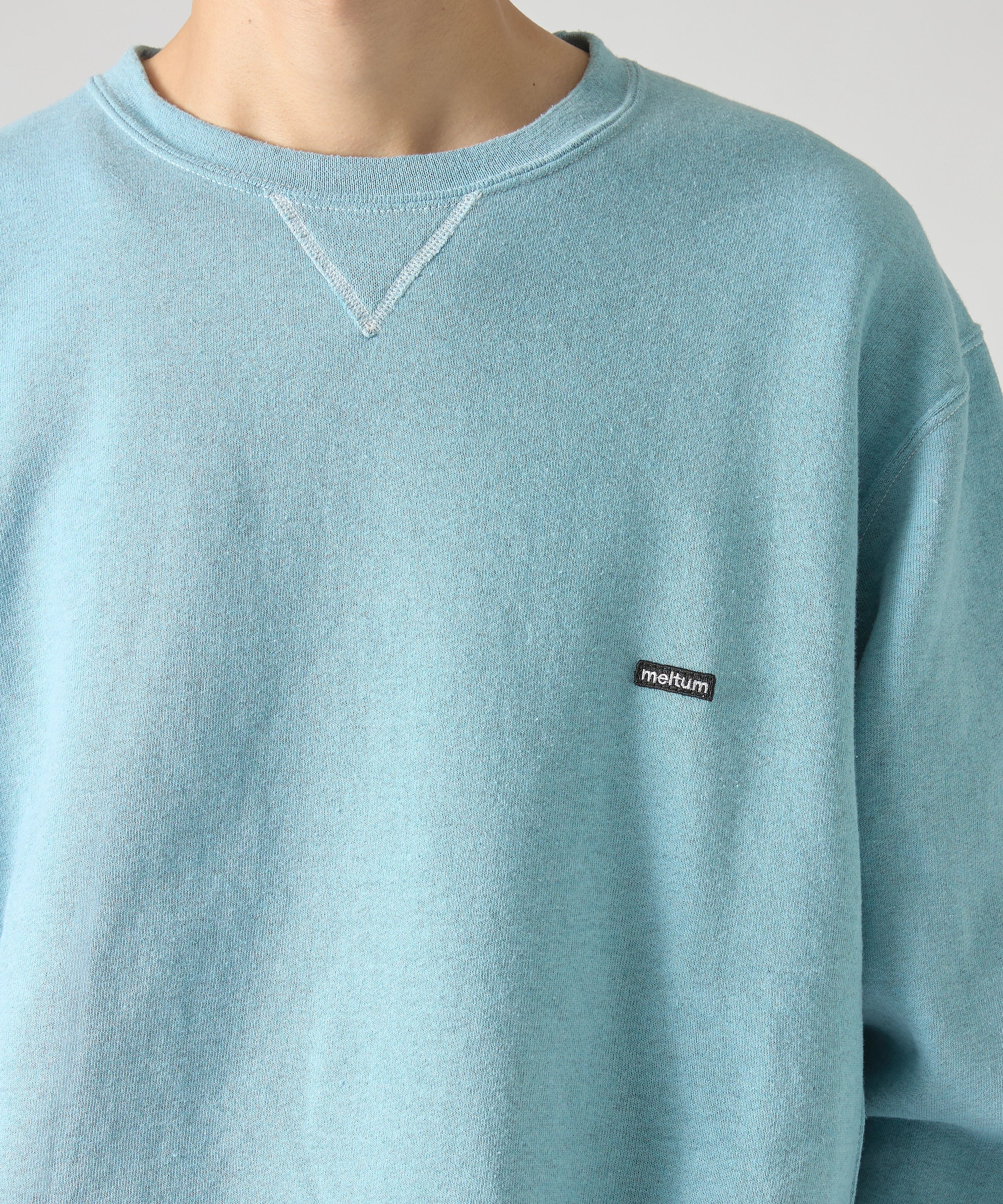 ×RUSSELL ATHLETIC STANDARD CREWNECK SWEAT OVERDYE【SAX】