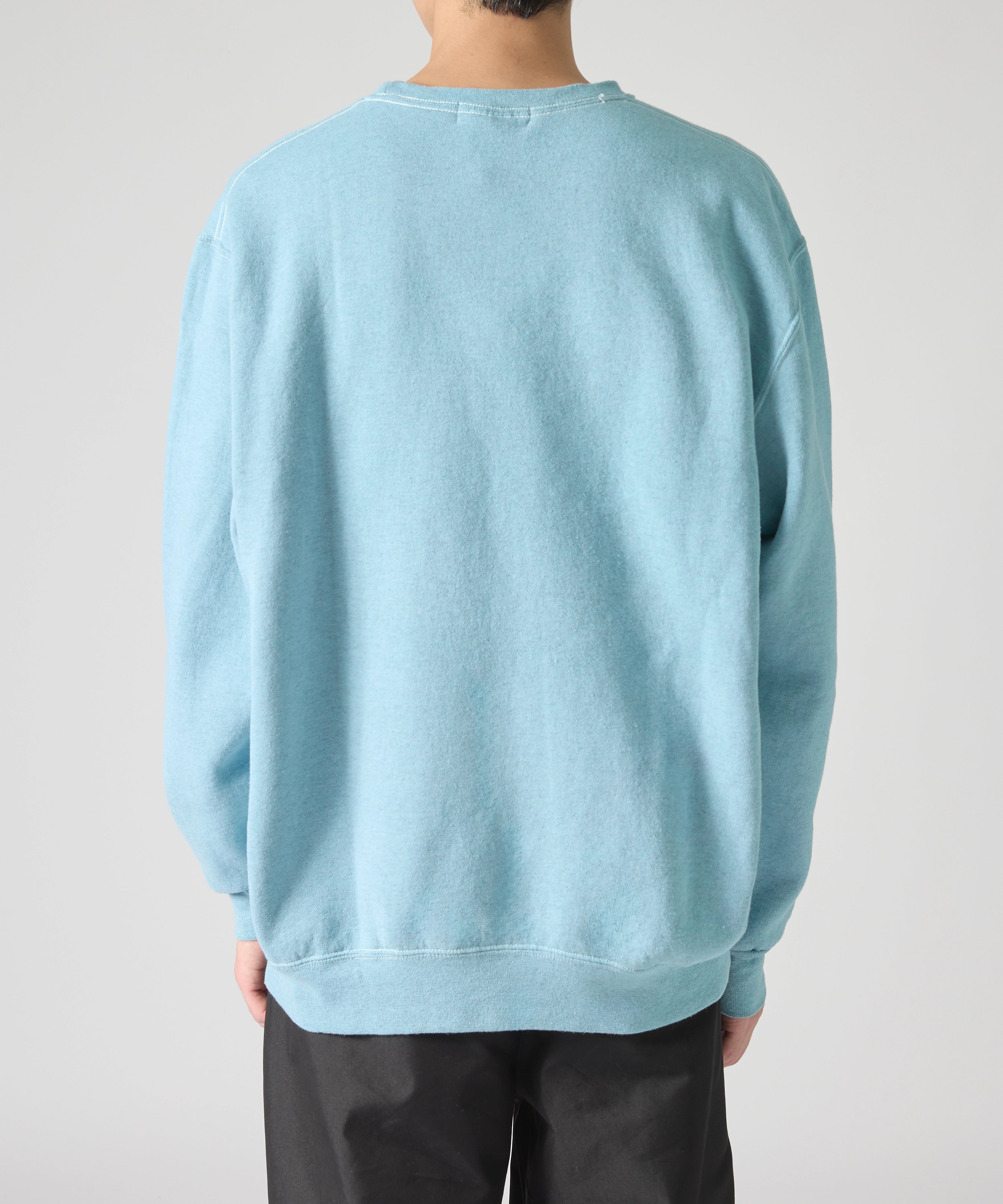 ×RUSSELL ATHLETIC STANDARD CREWNECK SWEAT OVERDYE【SAX】