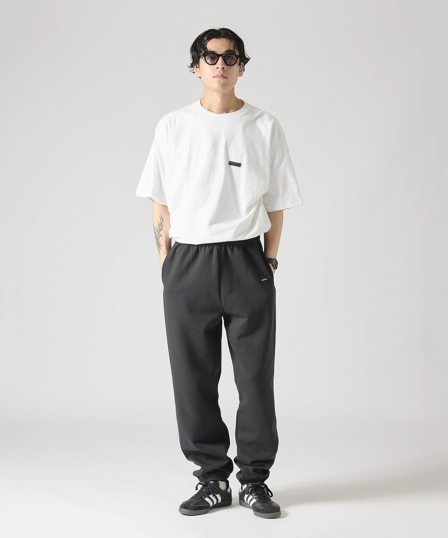 ×RUSSELL ATHLETIC STANDARD SWEAT PANTS [BLACK]