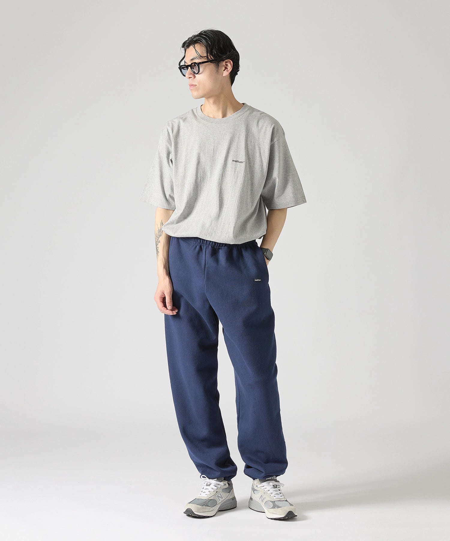 ×RUSSELL ATHLETIC STANDARD SWEAT PANTS【NAVY】