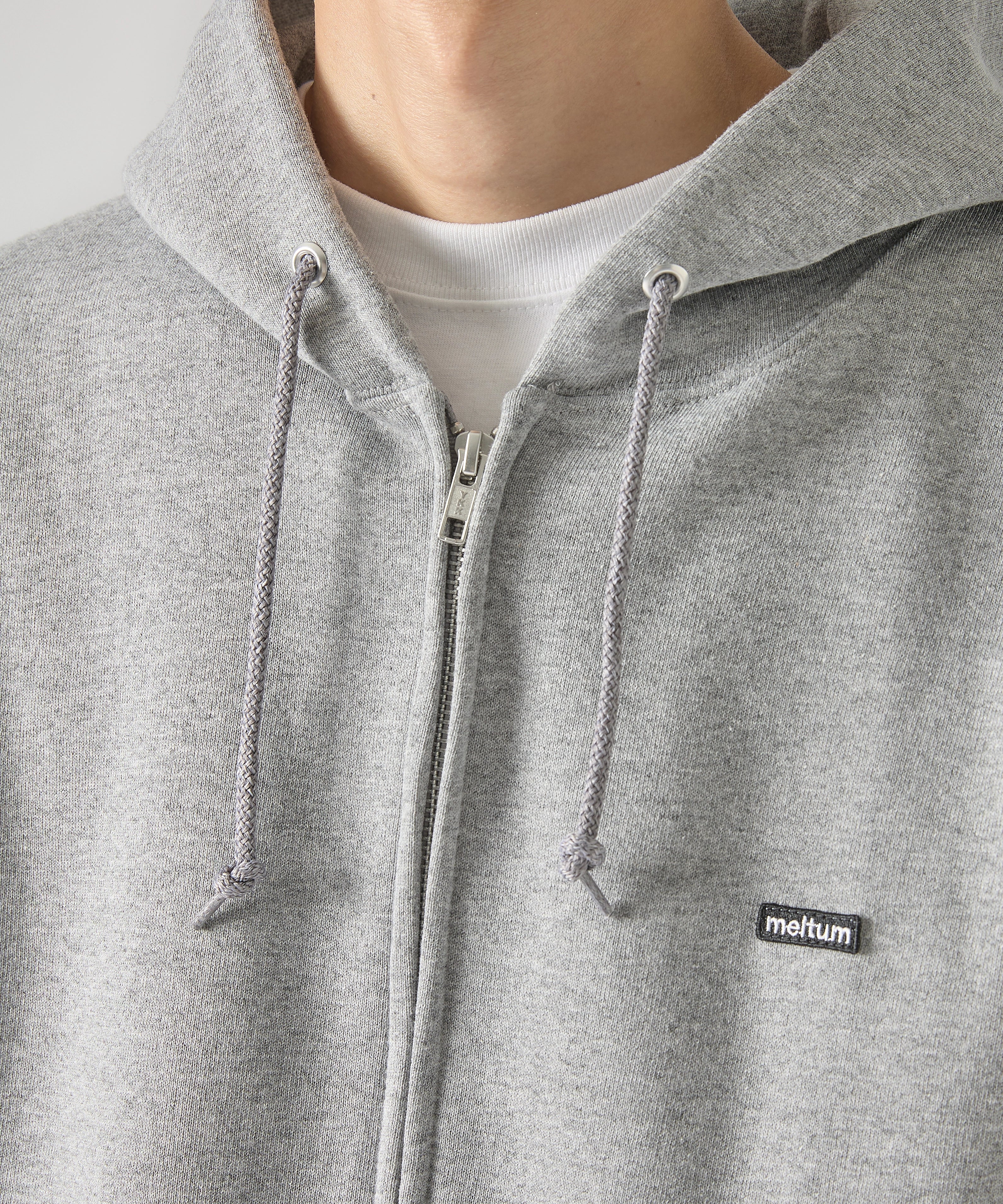 ×RUSSELL ATHLETIC STANDARD ZIP HOODIE [GREY]