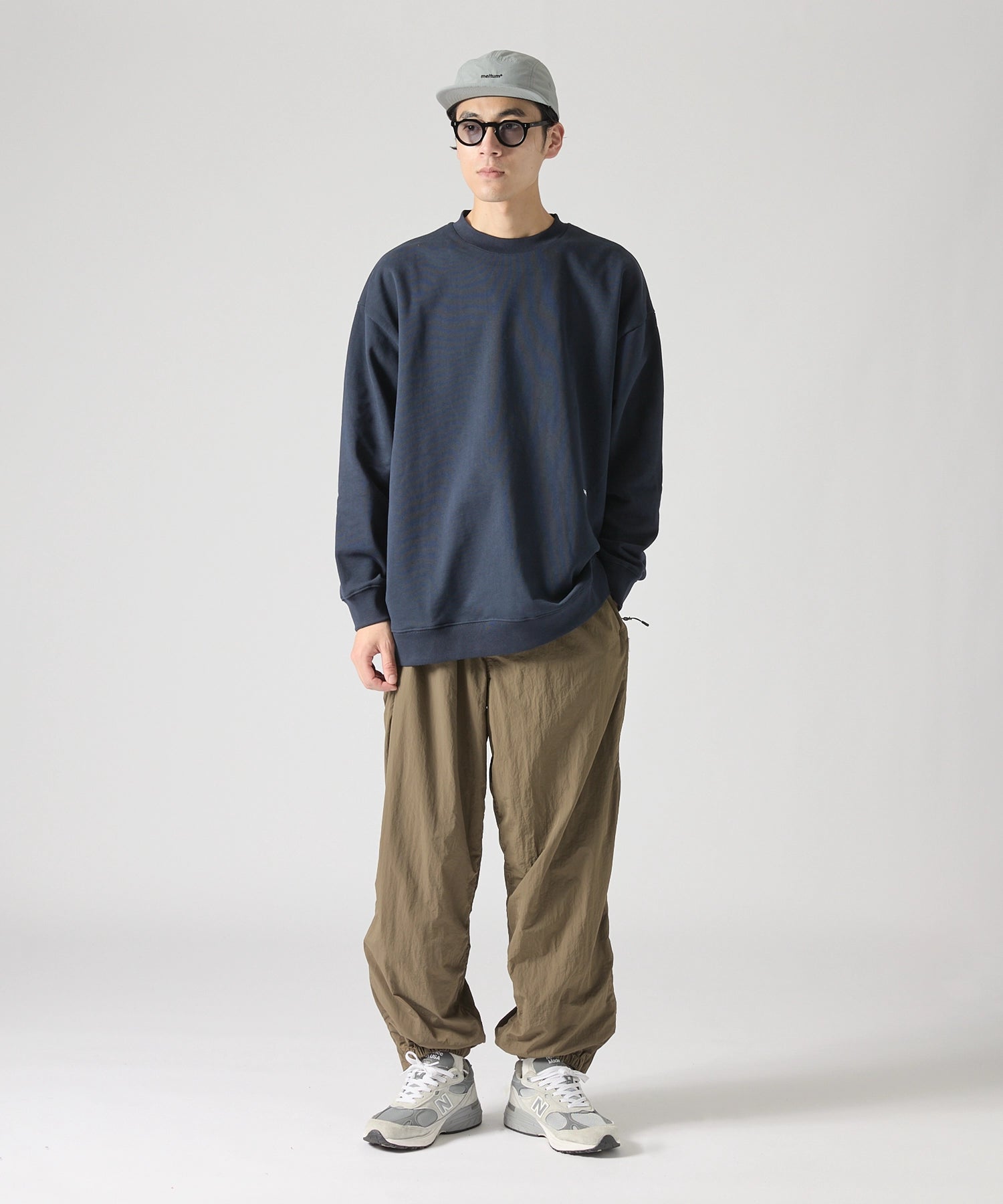 US COTTON HEAVEY SWEAT CREW【NAVY】