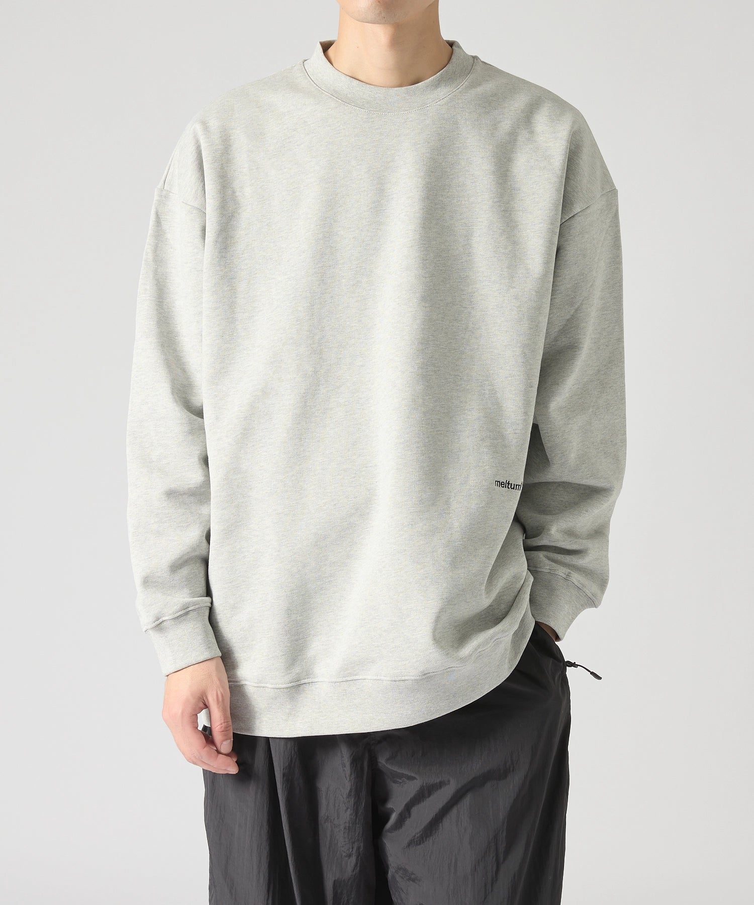 US COTTON HEAVEY SWEAT CREW【GREY】