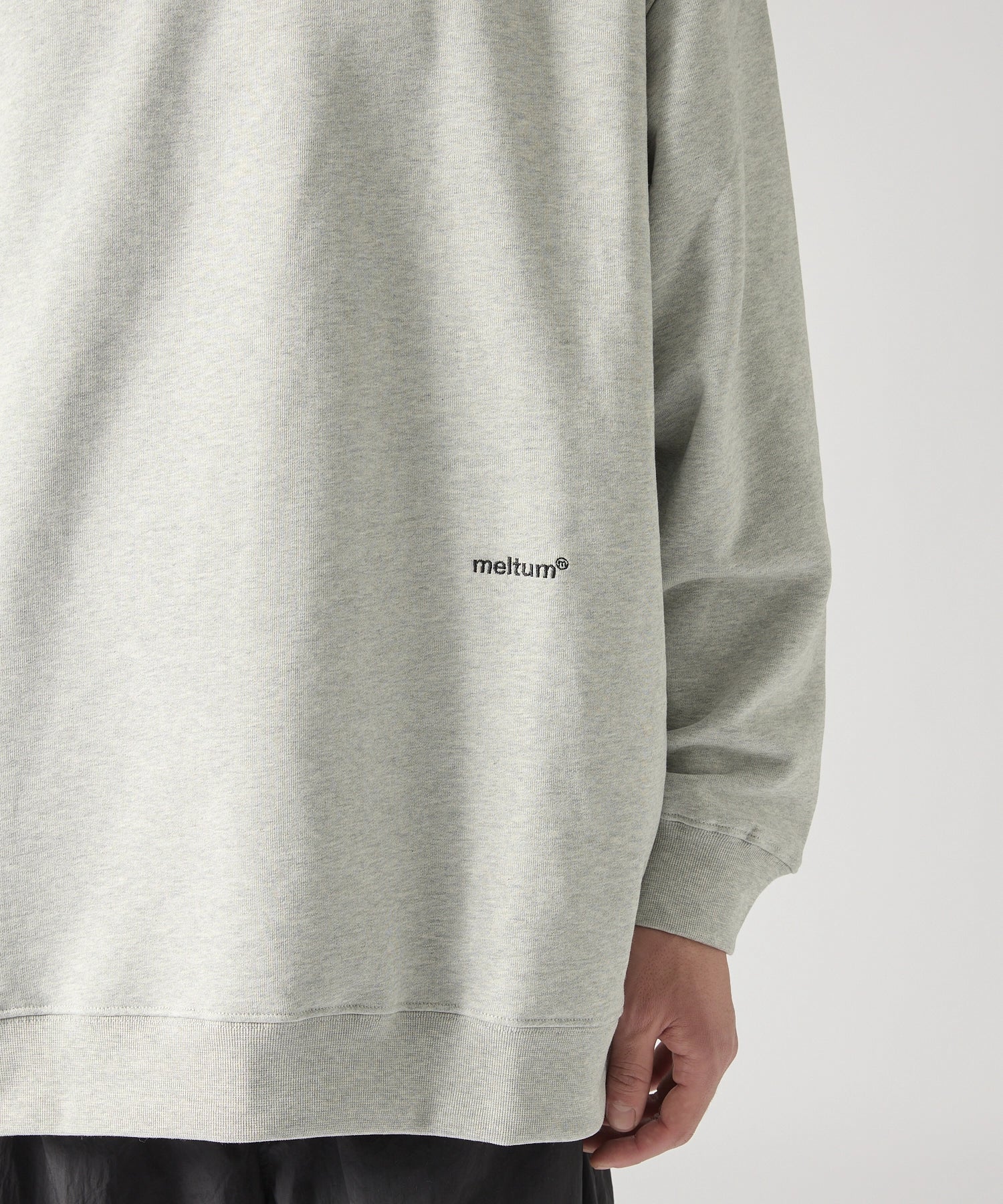 US COTTON HEAVEY SWEAT CREW【GREY】