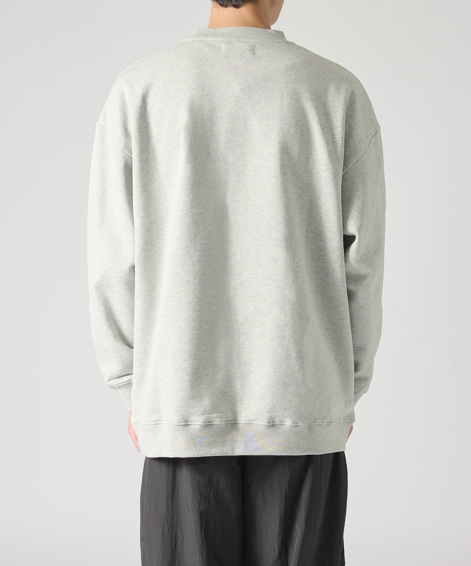 US COTTON HEAVEY SWEAT CREW【GREY】