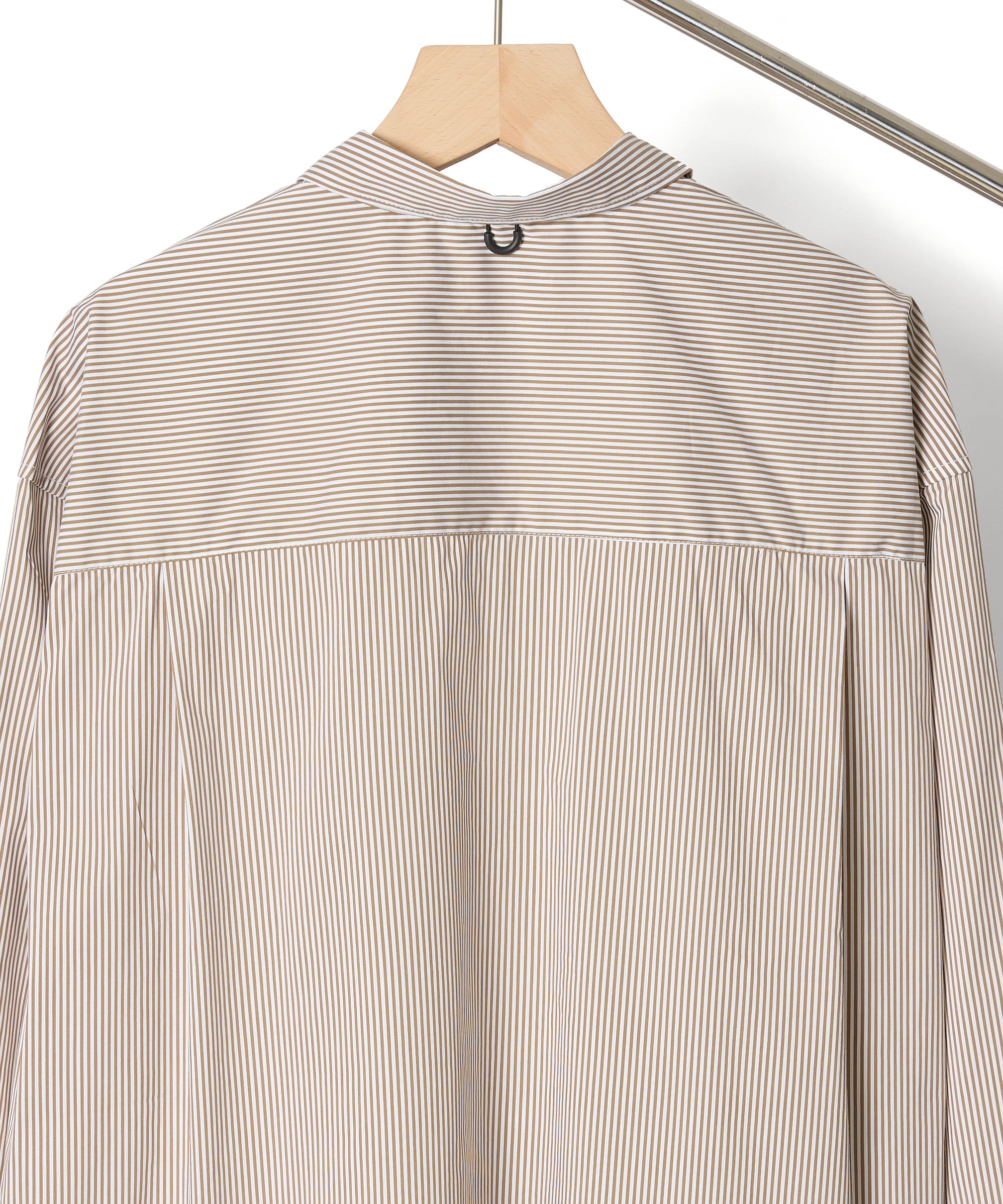 LOOSE STRIPE SHIRT L/S【BEIGE】