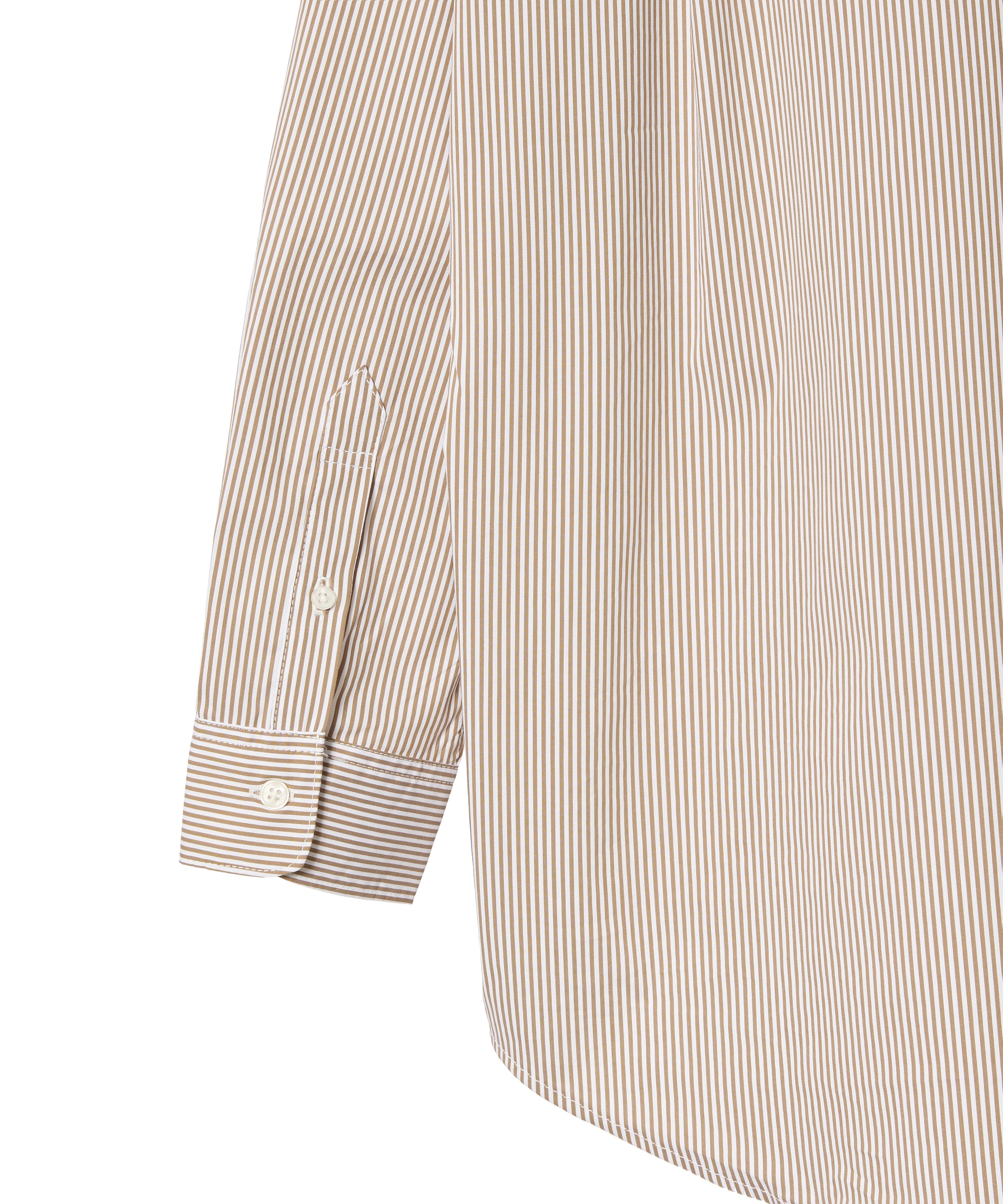 LOOSE STRIPE SHIRT L/S【BEIGE】