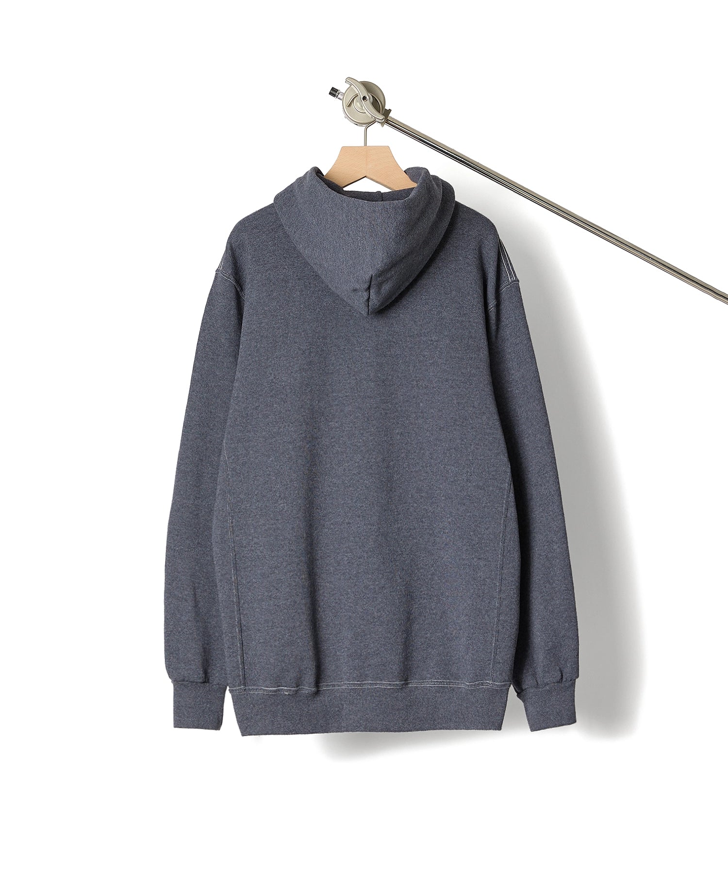 ×RUSSELL ATHLETIC STANDARD SWEAT HOODIE OVERDYE【CHARCOAL】