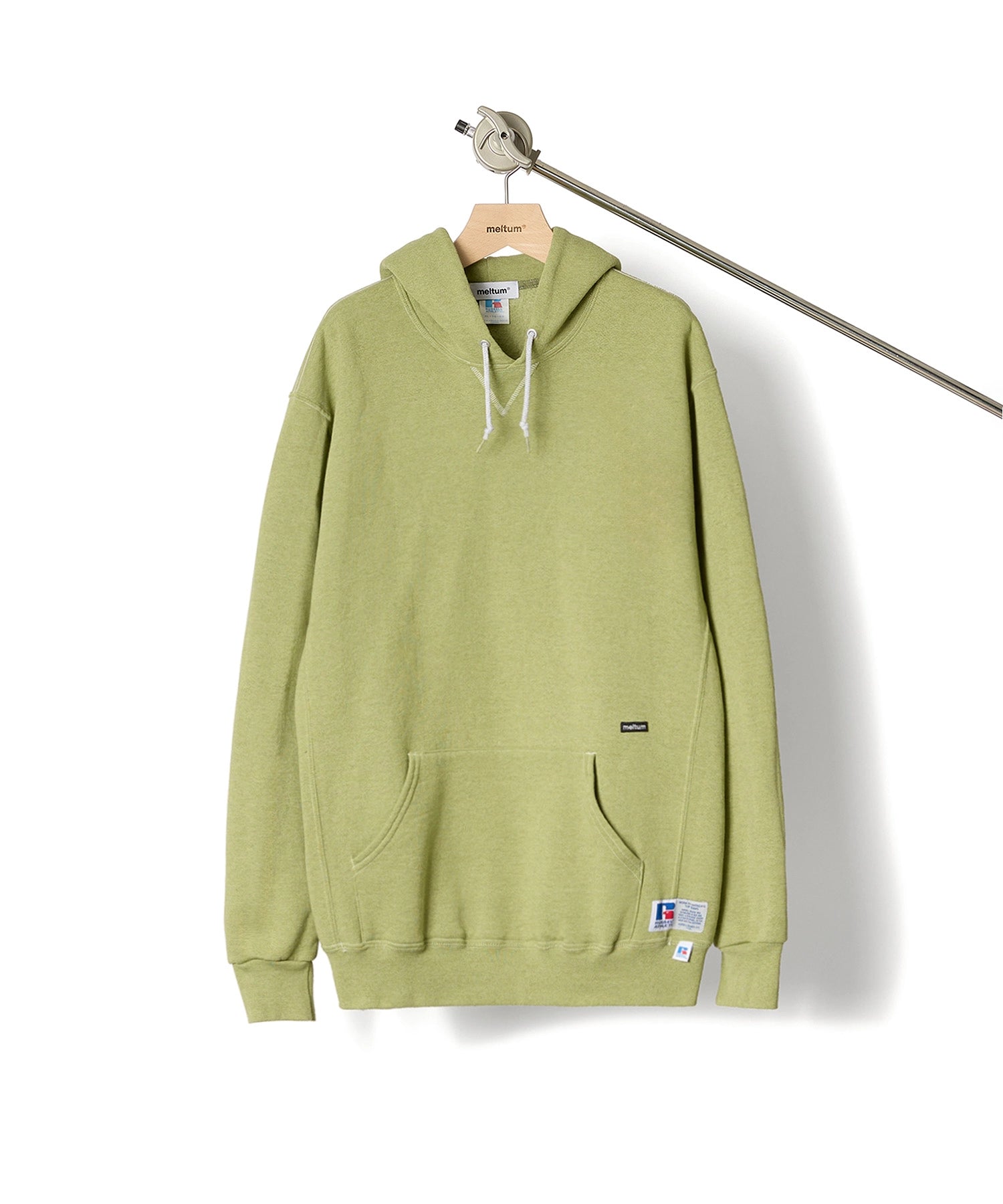 ×RUSSELL ATHLETIC STANDARD SWEAT HOODIE OVERDYE【GREEN】