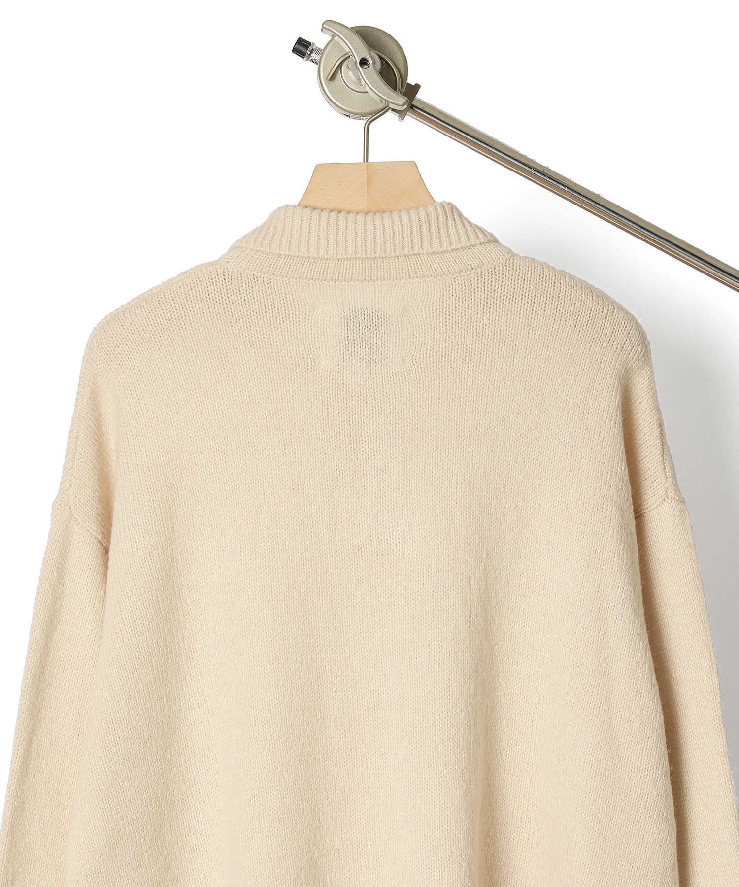 MOHAIR KNIT POLO【BEIGE】