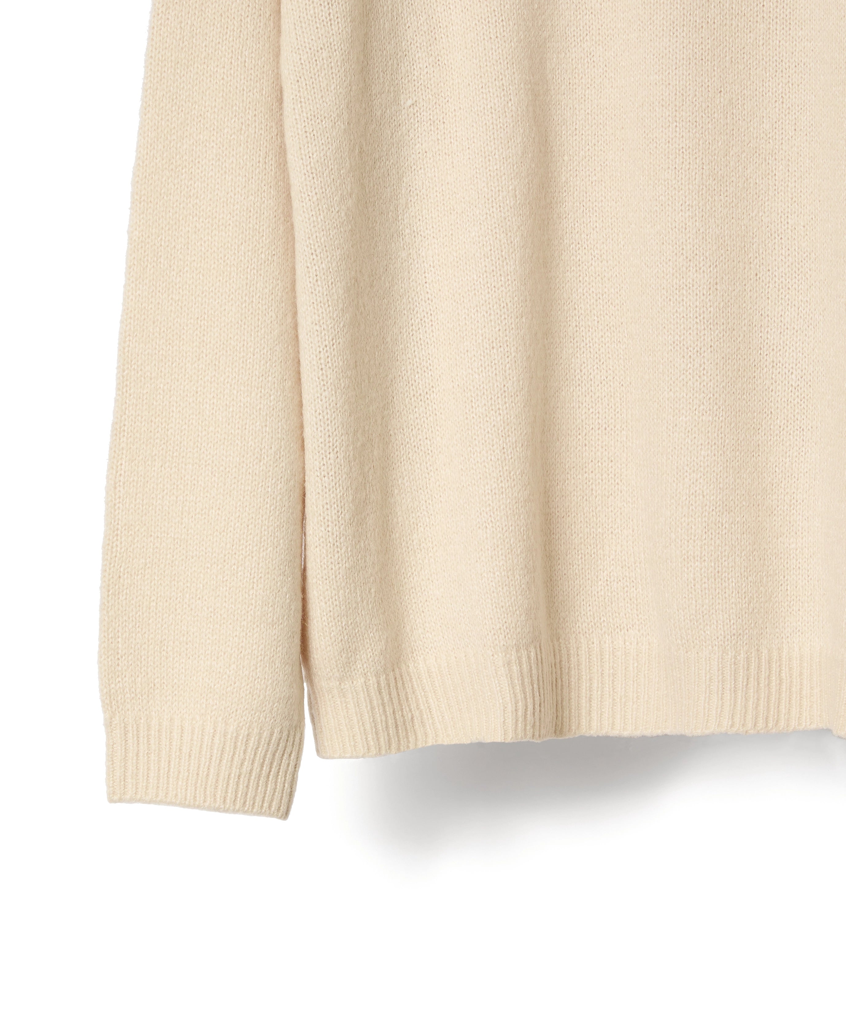 MOHAIR KNIT POLO【BEIGE】