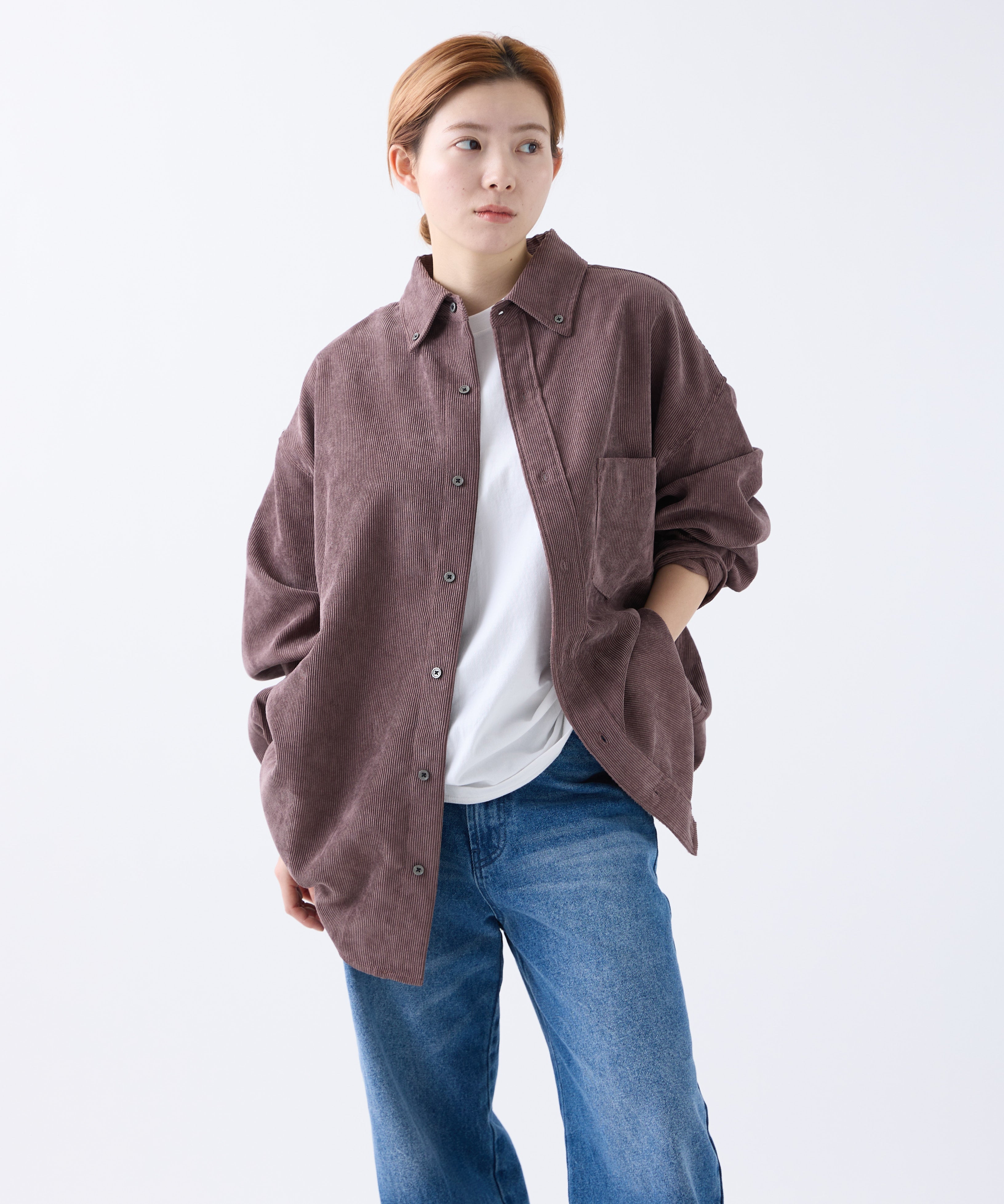 OVERSIZED CORDUROY SHIRT