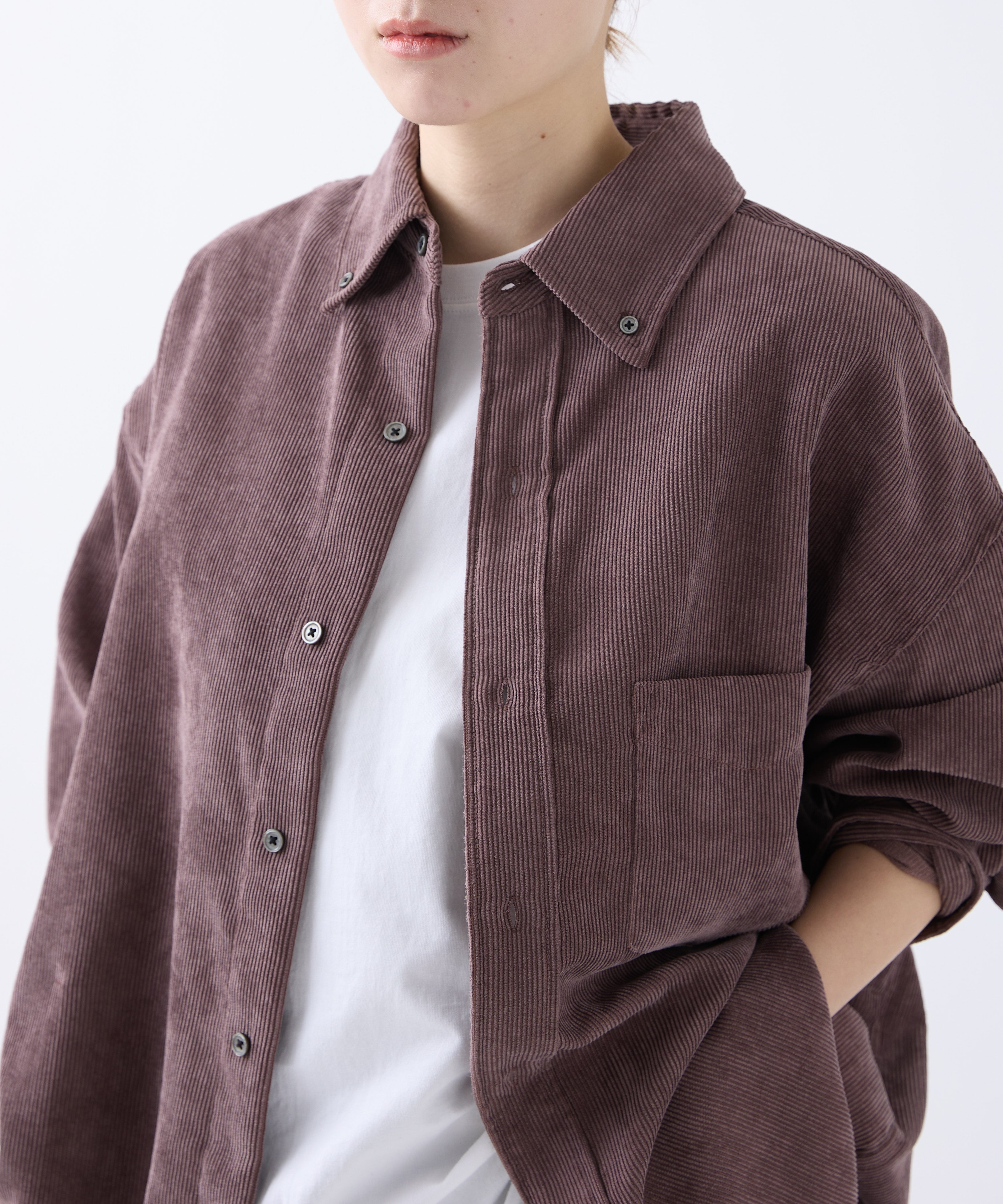 OVERSIZED CORDUROY SHIRT