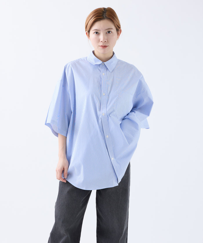 LOOSE STRIPE SHIRT S/S